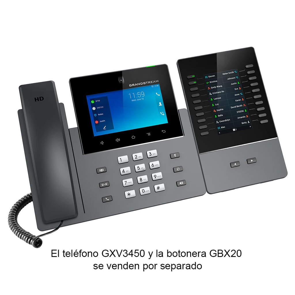 GXV3450, Video-Teléfono IP Multimedia ANDROID 11, Bluetooth, WiFi