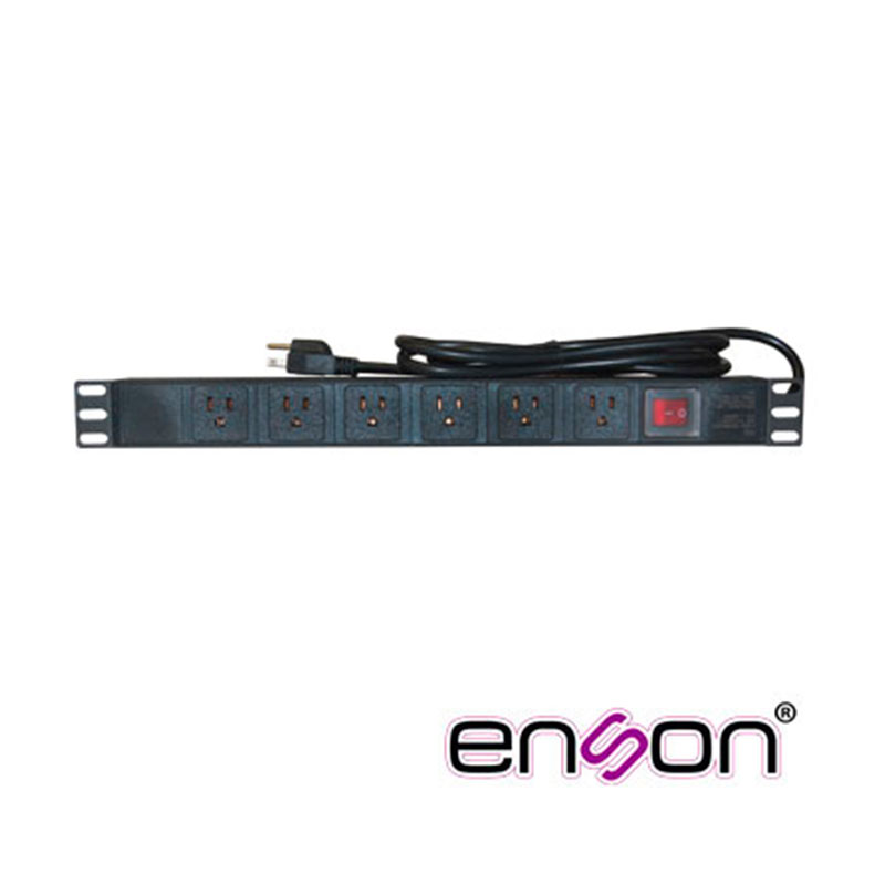 ENS-PDU6, Barra horizontal 1UR 6 contactos