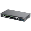 GCC6010, Dispositivo 4 en 1, Conmutador IP, Firewall, Ruteador VPN y Switch, 5xGigaEth, 4xPoE, 2xSFP y 1 USB