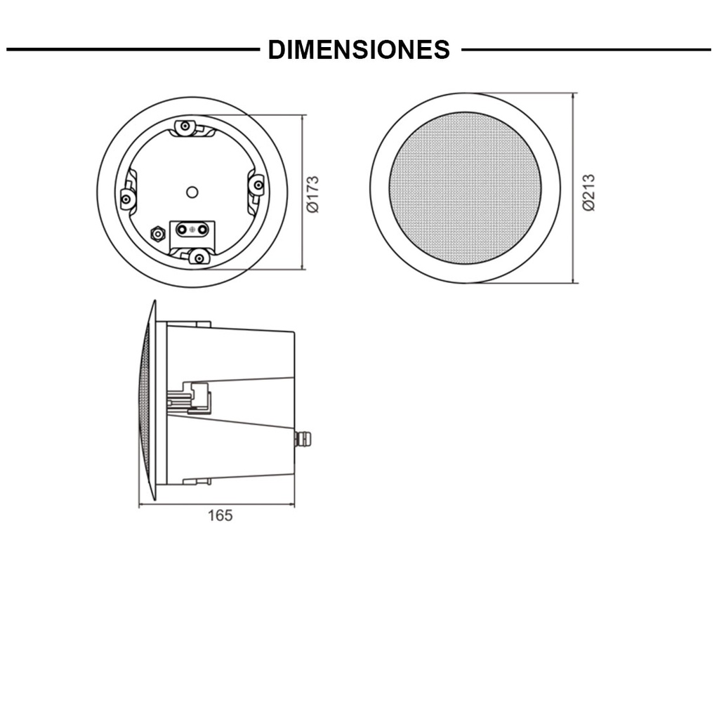 GEN-6011A03, XC-9607, Bocina IP-SIP de pared, PoE, 20W, Interiores