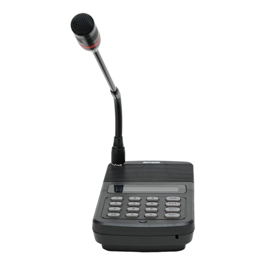 NAS-8526, Micrófono IP-SIP para voceo, teclado, micrófono y bocina, Alarma I/O, Audio I/O