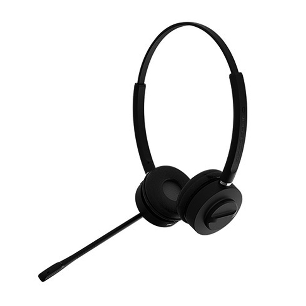 INSPIRE 16PRO, Diadema Binaural Profesional Bluetooth, cancelación ruido y eco avanzada, 30 mts de alcance, adaptador USB-BT