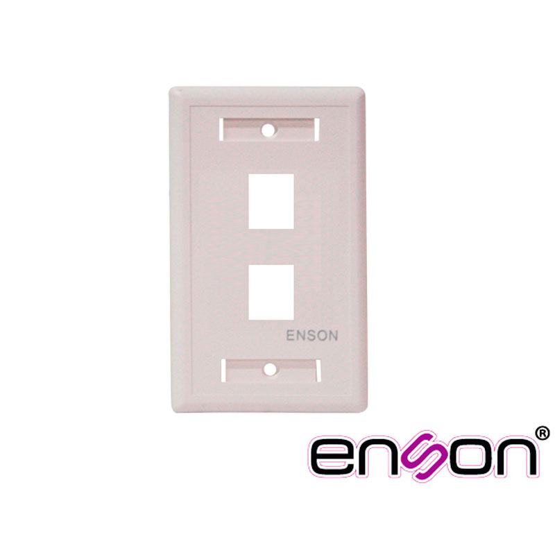 ENS-FP62, Placa de pared universal 2 puertos sin jack