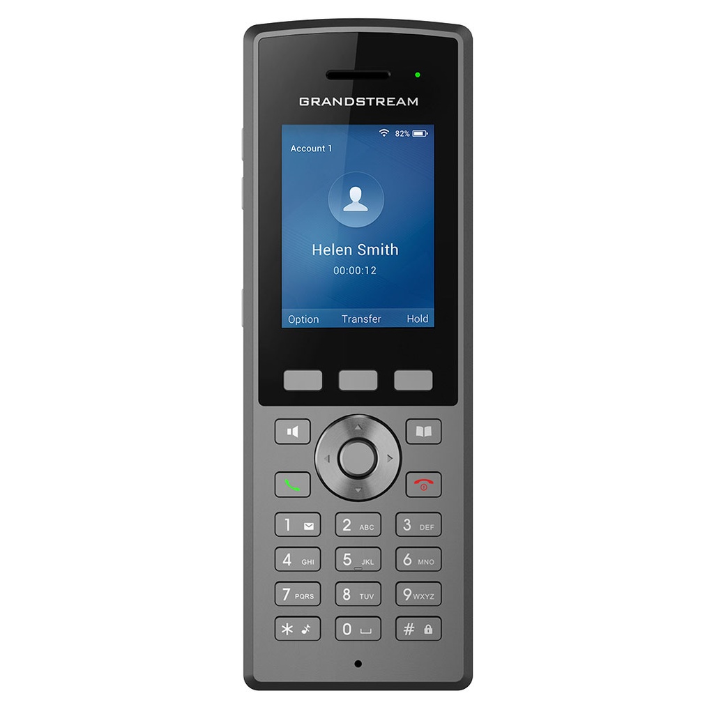 WP825, Teléfono IP HD WiFi dualband, uso rudo, USB, 3.5mm y Bluetooth, IP67