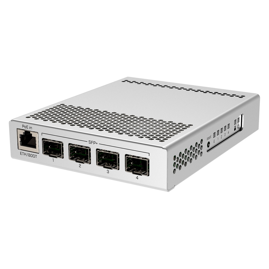 CRS305-1G-4S+IN, Switch un GigaEth y 4 x 10GigaEth SFP+