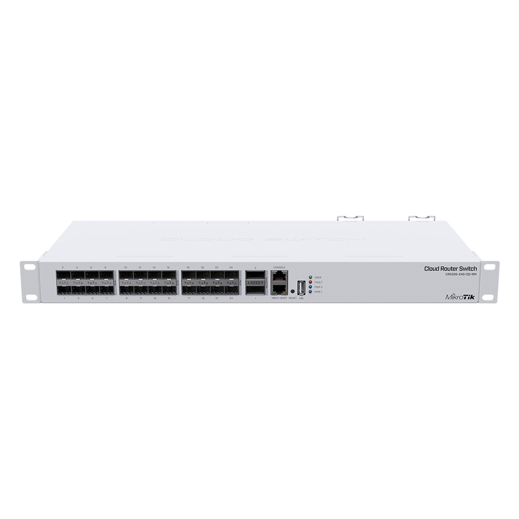 CRS326-24S+2Q+RM, Switch 24 puertos SFP, 2 puertos 40G QSFP+