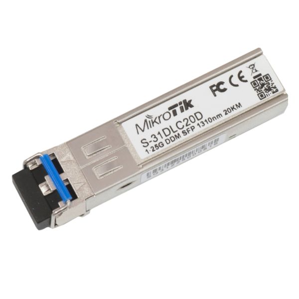 S-31DLC20D, Transceptor SFP Monomodo de 1.25G hasta 20kms