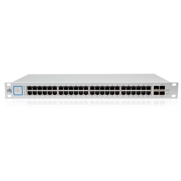 US-48-500W, Switch UniF Administrable, 48 x GigaEth, 2 SFP y 2 SFP+, PoE Pasivo 24v y 802.3at/af, 500W