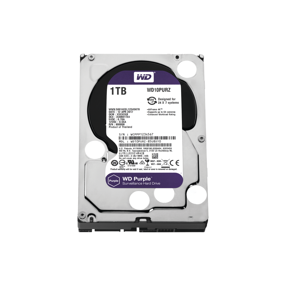 WD10PURZ, Disco duro 1TB para video vigilancia