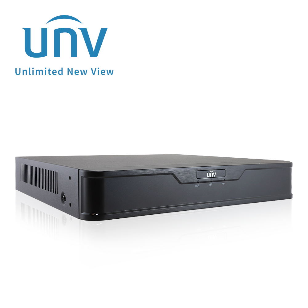 NVR301-08S3-P8, NVR 8MP 8Ch, 8 PoE 300m, 1 HDD hasta 6TB, HDMI 4K y VGA, 64 Mbps, Ultra265, Analitícas, VCA Search IA (Easy)