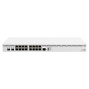 CCR2004-16G-2S+, Ruteador 16xGEth, 2xSFP+ 10G, CPU 4 núcleos 1700 MHz, RAM 4 GB, RouterOS V7 L6,