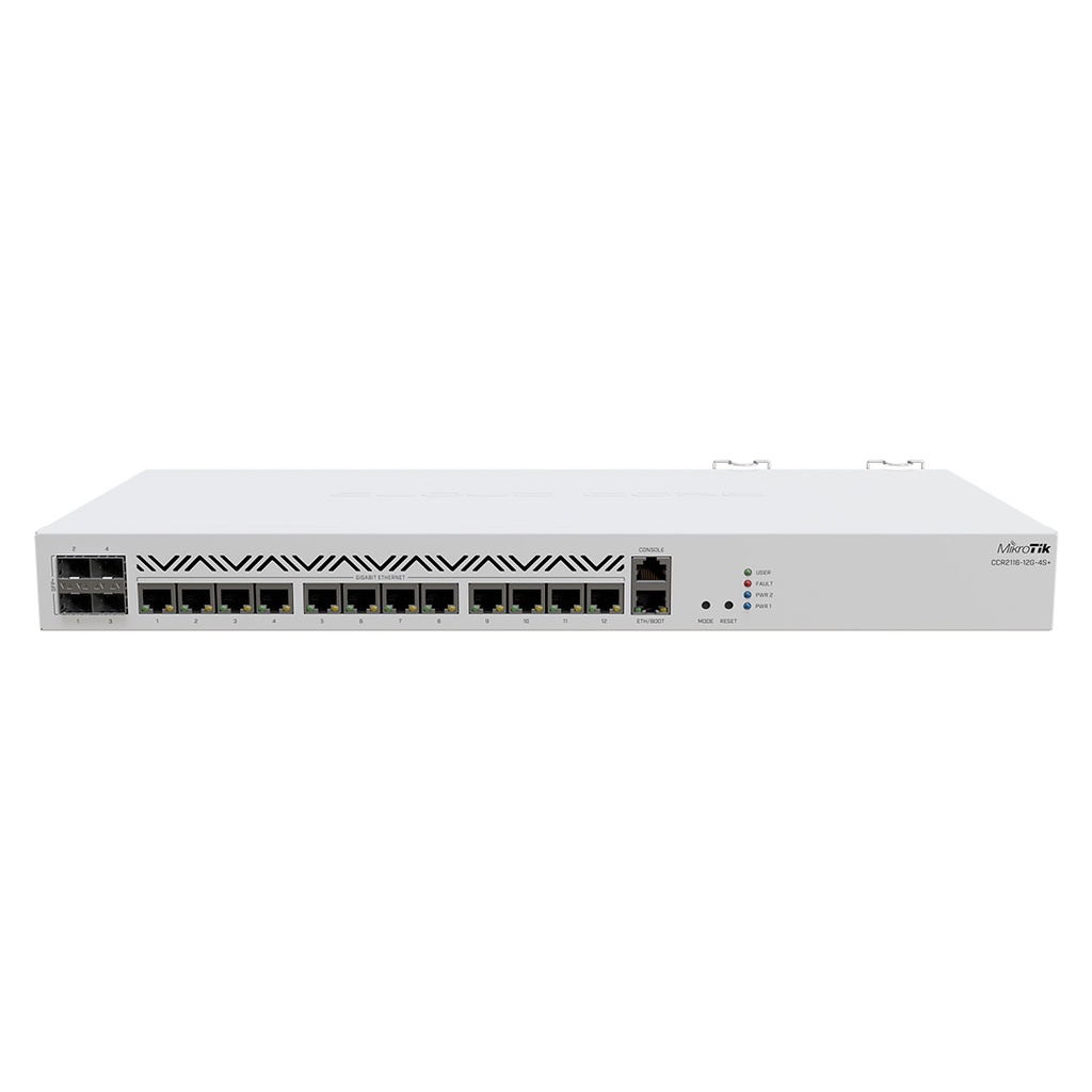 CCR2116-12G-4S+, CCR 16 nucleos 2Ghz 16GB RAM 13 Eth Gb 4 SFP+