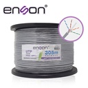 13161G305, Cable UTP Cat6 serie Pro-II 23AWG Cobre, Bobina 305Mts, Forro Gris, Interior/Exterior