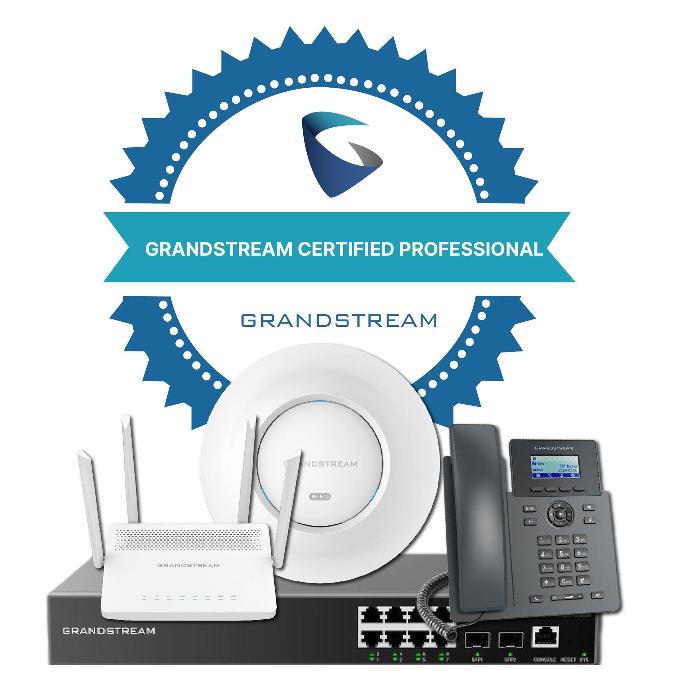 GCP-GWN-KIT, Certificación Profesional de Networking y redes WiFi, Incluye equipo Demo. Evento presencial GWN7052, GWN7605, GWN7801P y GRP2601P  y Derecho a Examen.