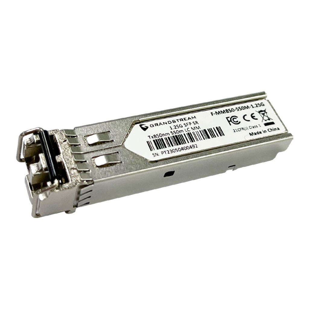 F-MM850-550M-1.25G, Módulo SFP multi-modo, 850nm, alcance 550m, 1.25Gbps