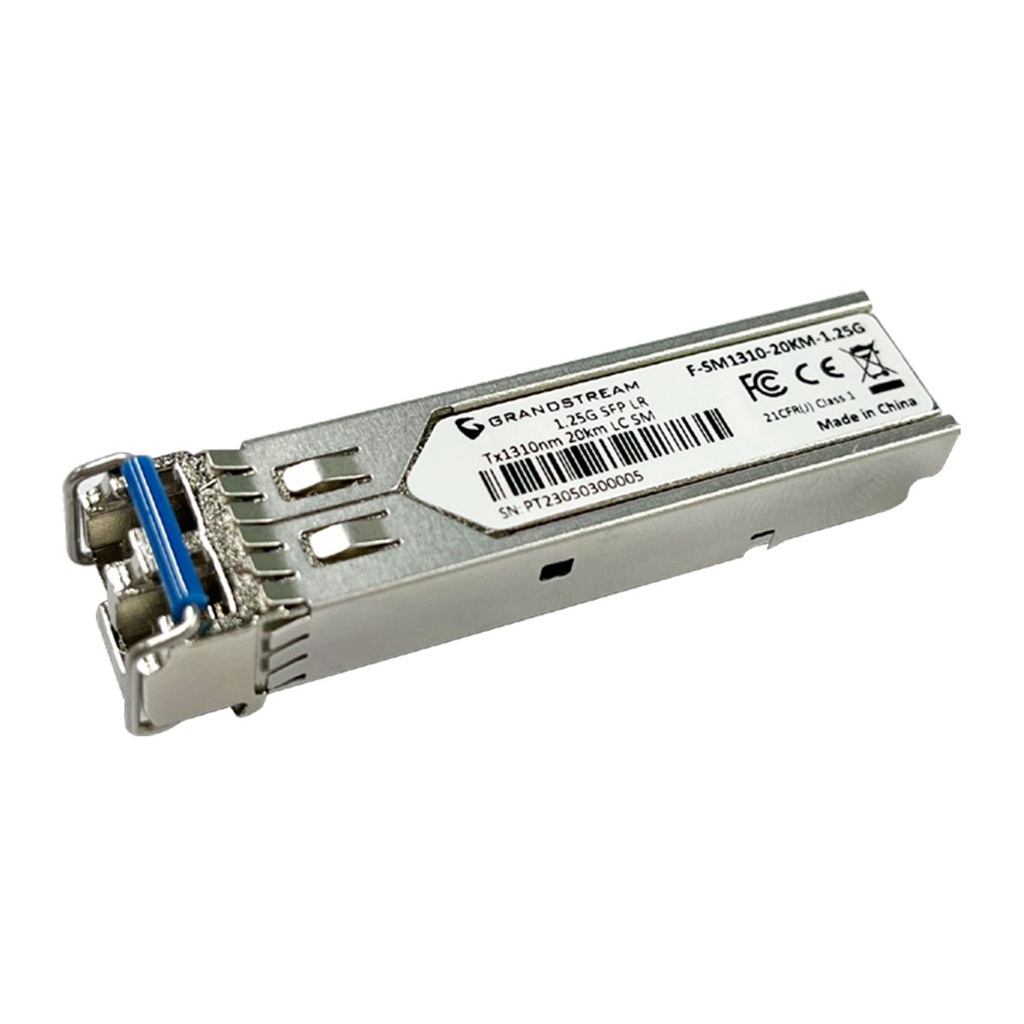 F-SM1310-20KM-1.25G, Módulo SFP mono-modo, 1310nm, alcance 20Km, 1.25Gbps