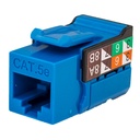 [351-V2614_BL] ​351-V2614/BL, Jacks Cat 5E, Keystone jack, color azul