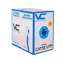 ​054-445BL, Cable UTP Cat5e, cobre sólido 8C, 350 MHz, Riser, PVC Color azul, caja 305mts (1,000ft)