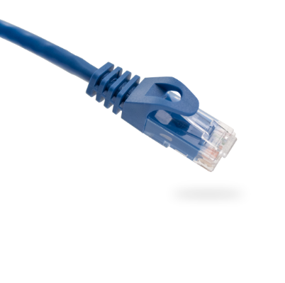 ​094-823/5BL, Patch Cord azul de 5 pies (1.52mts) Cat 6 de 1Gbs a 550mhz con bota protectora inyectada