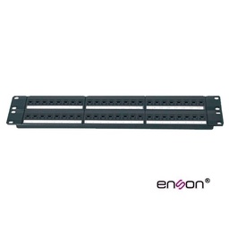 [ENS-PA48P7] ENS-PA48P7, Panel de parcheo para remate en regletas 110 y 48 jacks Cat 6