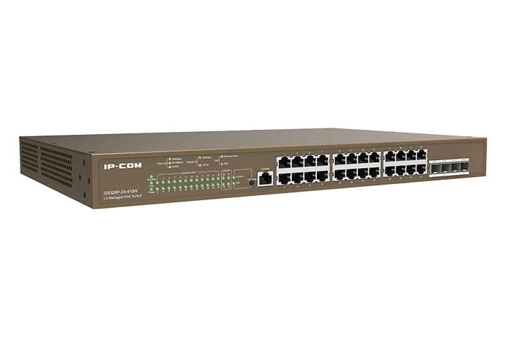 Switch Administrable Capa 3 con 24 puertos Gigabit PoE 802.3af/at