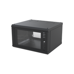 [SR-1906-GFP] SR-1906-GFP, Gabinete para Pared, Puerta Cristal, Cuerpo Fijo con Rack 19'', 6 UR