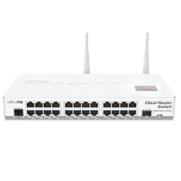 [CRS125-24G-1S-2HnD-IN] CRS125-24G-1S-2HnD-IN, Sw WiFi 1W 128MB RAM 24 Eth Gb SFP