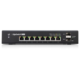 [ES-8-150W] ES-8-150W, EdgeSwitch PoE 802.3at/af y PoE 24V, 8 x GigaEth, 2 x SFP, 150w. Para escritorio