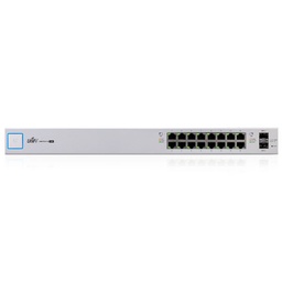 [US-16-150W] US-16-150W, Switch UniFi, 16 x GigaEth y 2 SFP. PoE Pasivo 24v y 802.3at/af, 150W