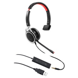 [VTX208-M] VTX208-M, Diadema monaural, Conector USB 2.0 y 3.5mm