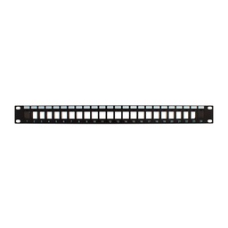 [043-382_24_1U] 043-382/24/1U, Patch panel con organizador posterior jacks vacio de 24 puertos